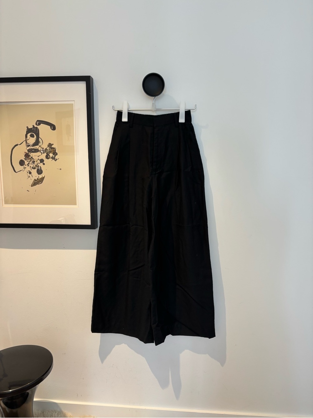 United arrows twill tuck wide pants